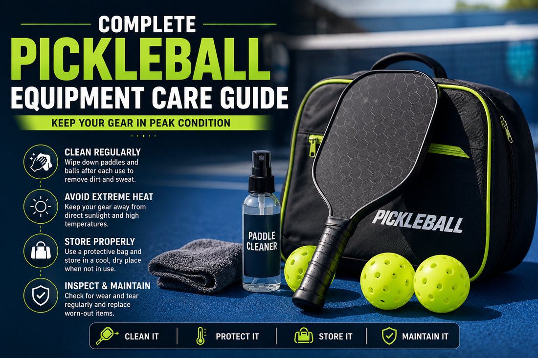 Complete Pickleball Equipment Care Guide: Keep Your Gear in Peak Condition